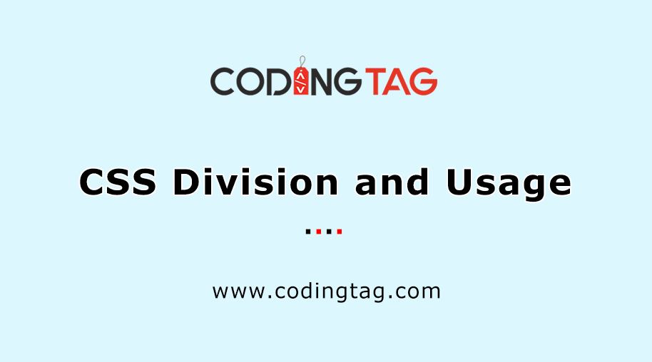 CSS Division and Usage