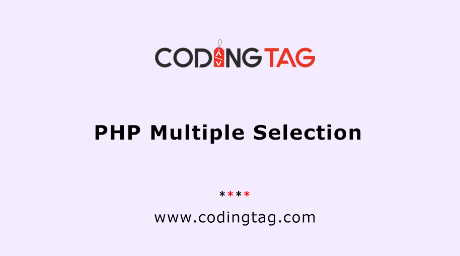 PHP Multiple Selection