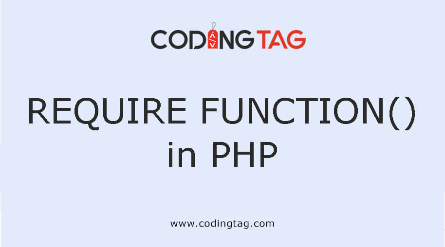require() function in php