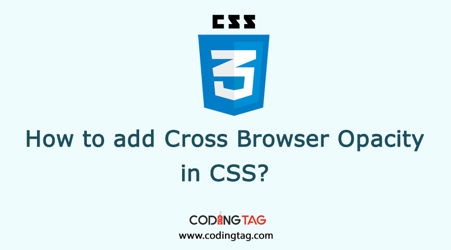 How to add Image Opacity in CSS with Cross Browser Support?