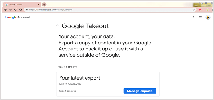 Google Takeout