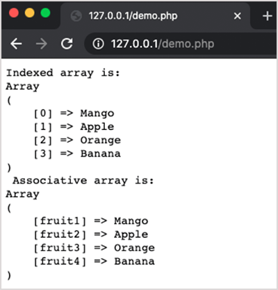 Output PHP Array Construct Function