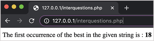 PHP String Positions