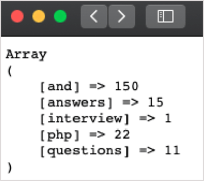 ksort function in PHP