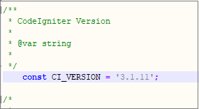 Codeigniter framework