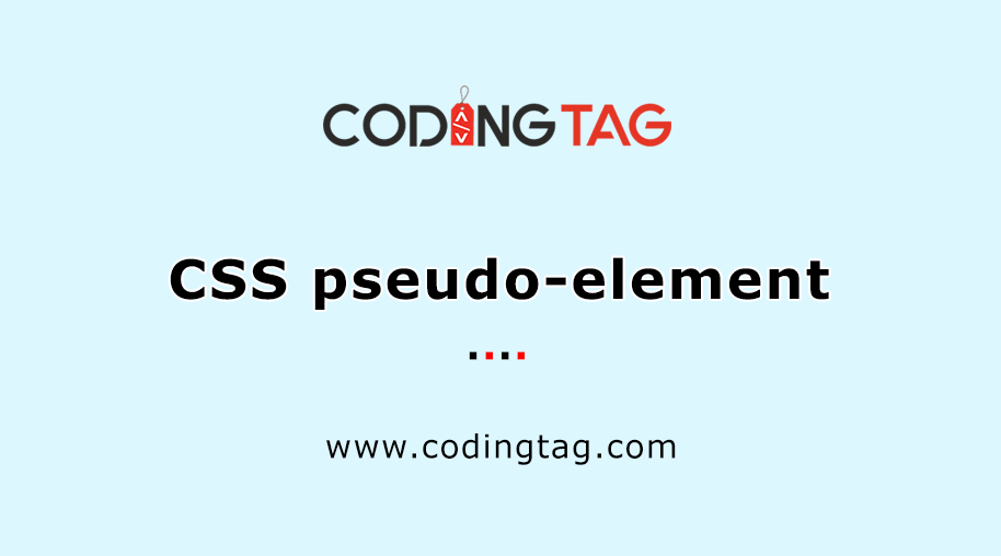 CSS pseudo-element