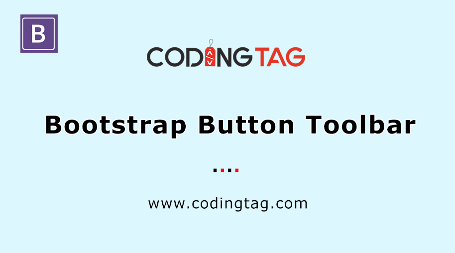 Bootstrap Button Toolbar