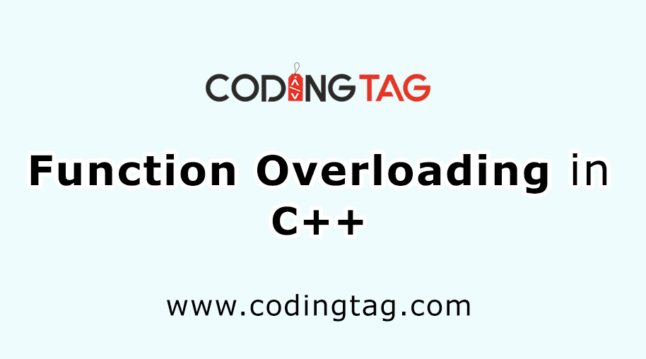 Function Overloading in C++