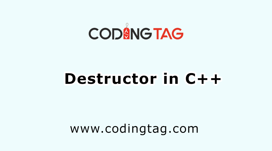 Destructor in C++