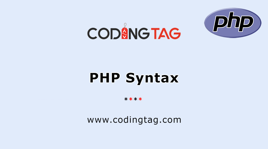 PHP Syntax