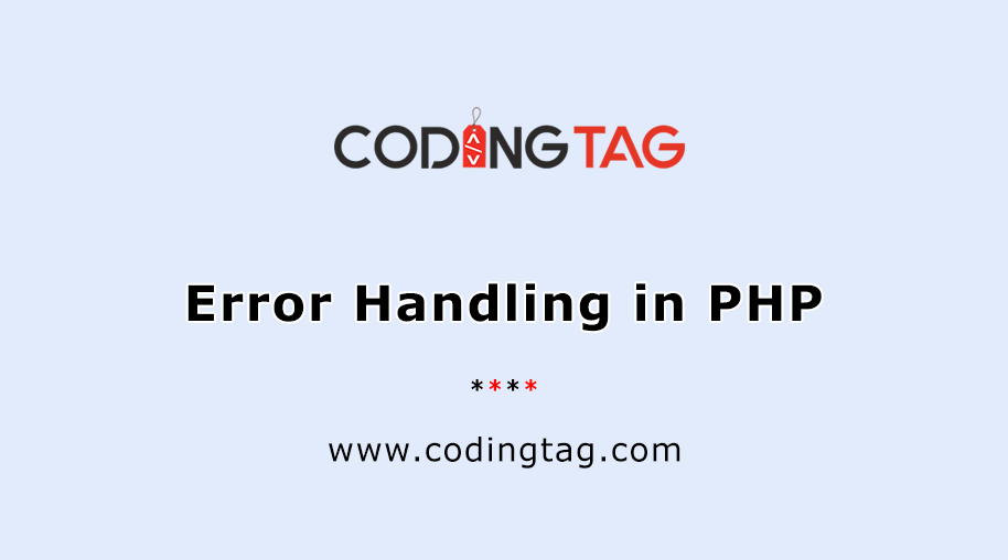 Error Handling in PHP