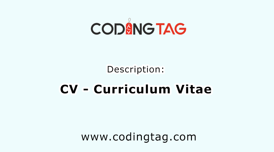 Curriculum Vitae (CV) 