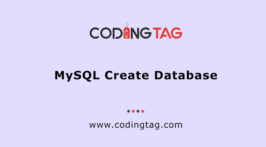 MySQL Create Database