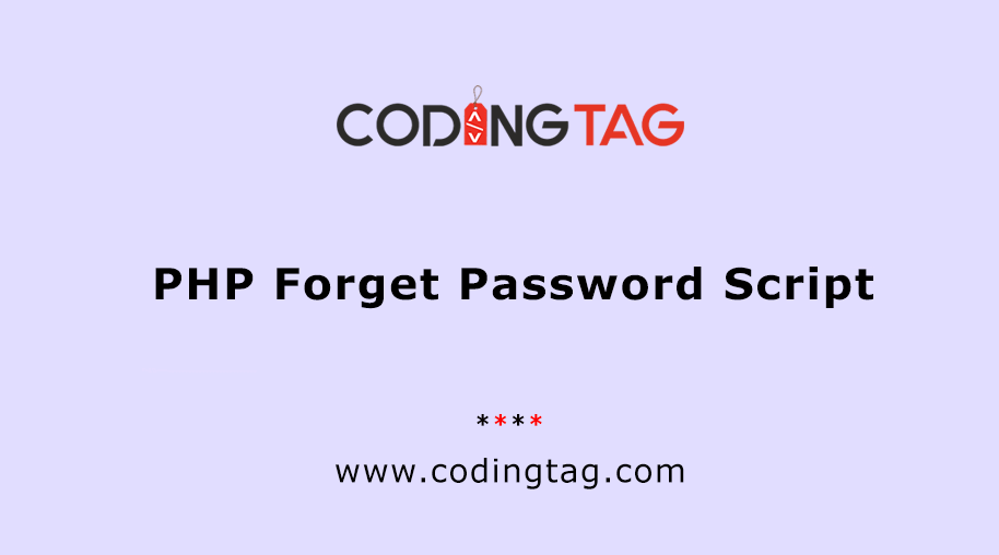 PHP Forget Password Script