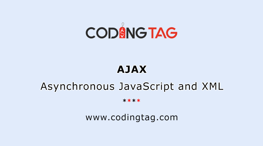 AJAX Full Form - Asynchronous JavaScript and XML