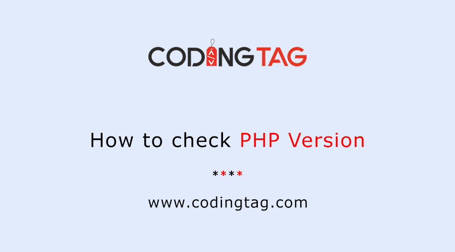 How to check PHP Version