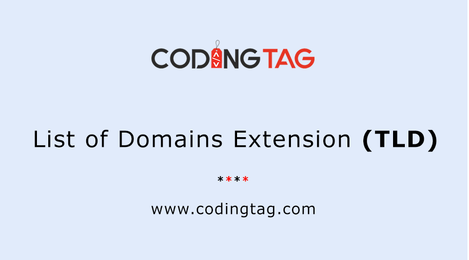 List of Domains Extension (TLD)