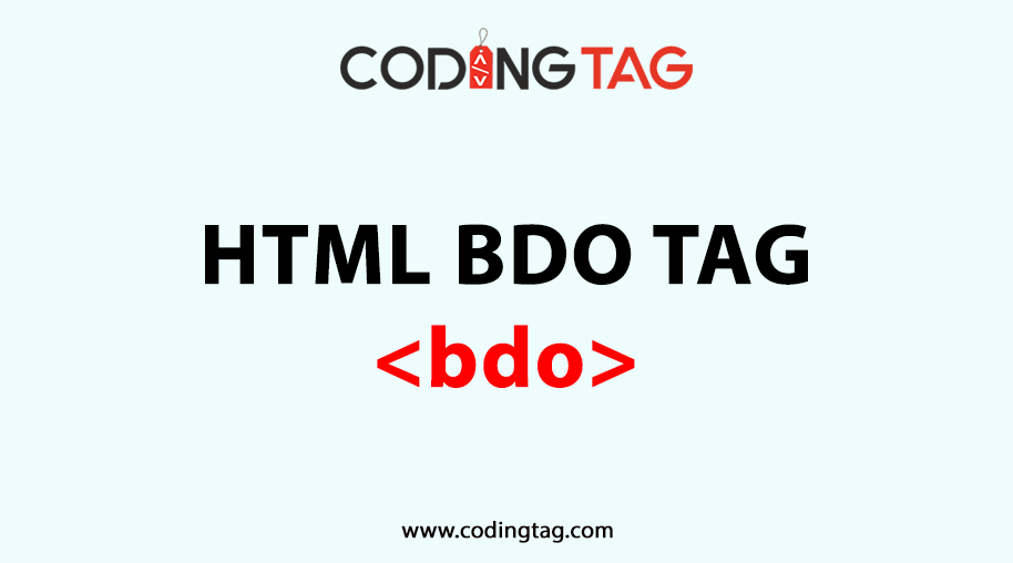 BDO (<bdo>) Tag