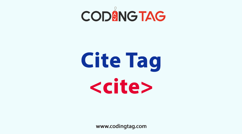 HTML CITE (<cite>) Tag