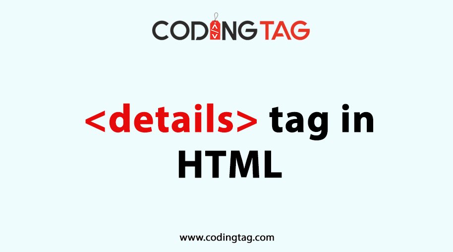 HTML DETAILS (<details>) Tag