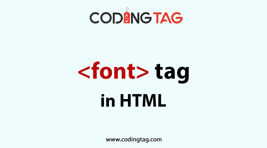 FONT (<font>) Tag