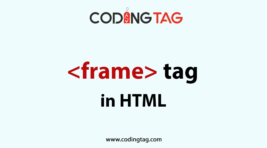 HTML FRAME (<frame>) Tag