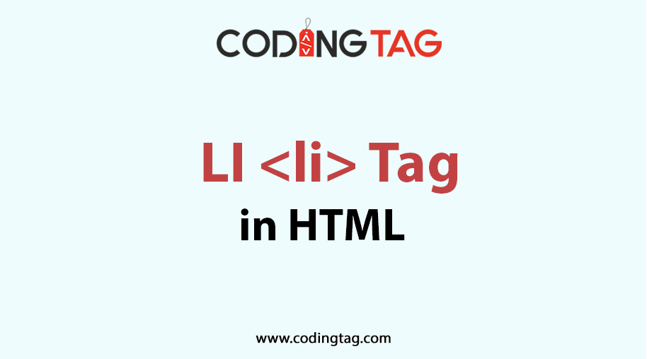 HTML LI <li> Tag