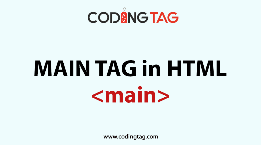 HTML MAIN <main> Tag