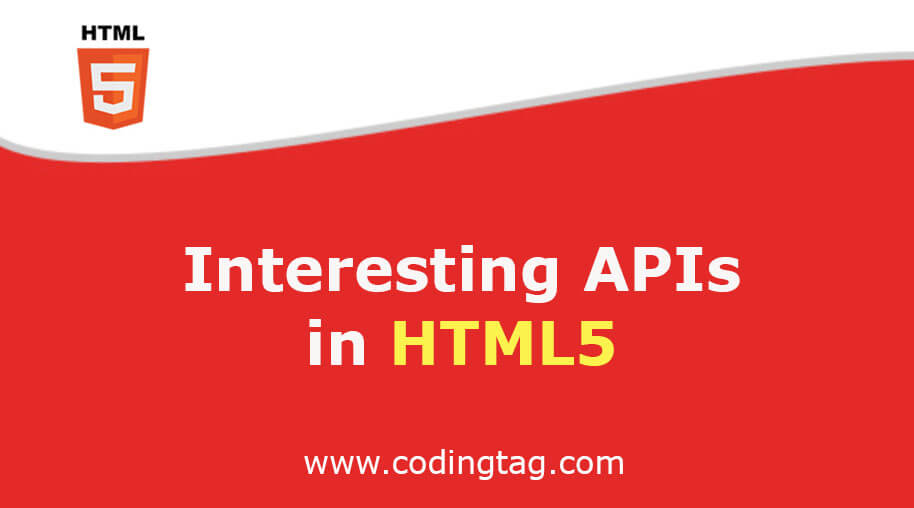 APIs in HTML5