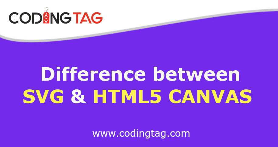 Difference between SVG and HTML5 Canvas