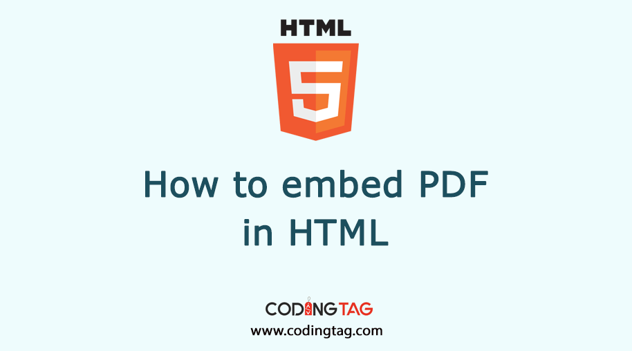 Learn to embed PDF in HTML using three different method