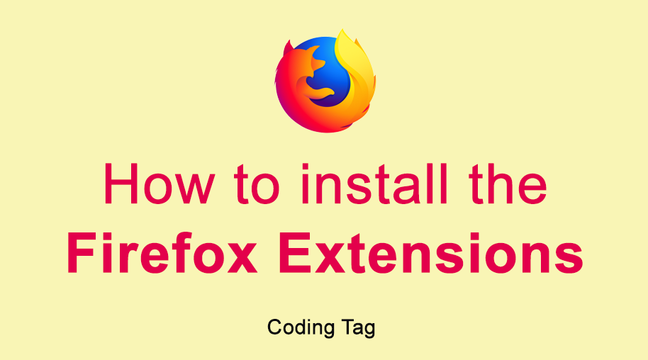 How to install Firefox Extensions