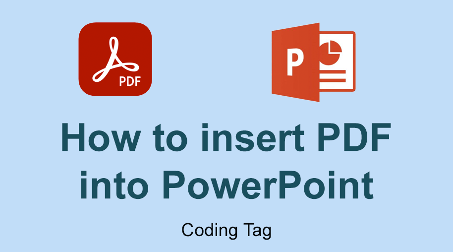 How to insert PDF into PowerPoint