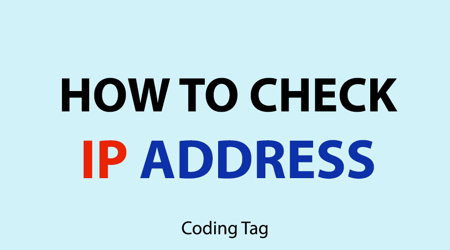 How to find IP Address