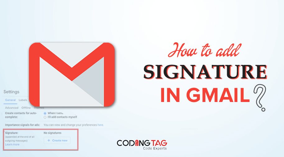How to add signature in Gmail