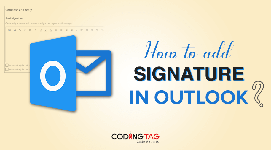How to add Signature in Outlook