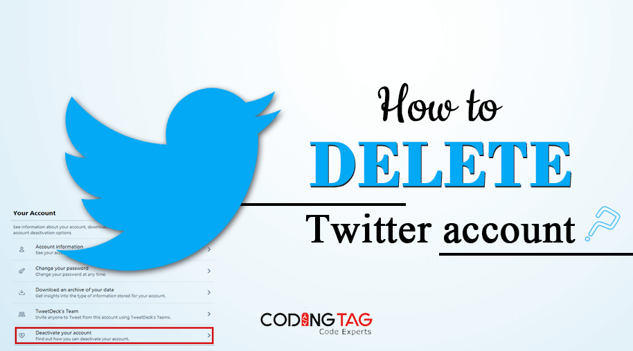 How to delete Twitter Account