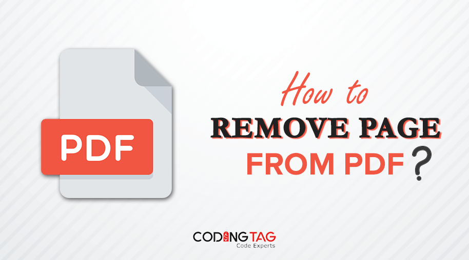 How to remove page from PDF