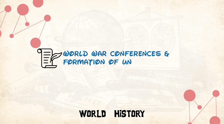 World War Conferences & Formation of UN