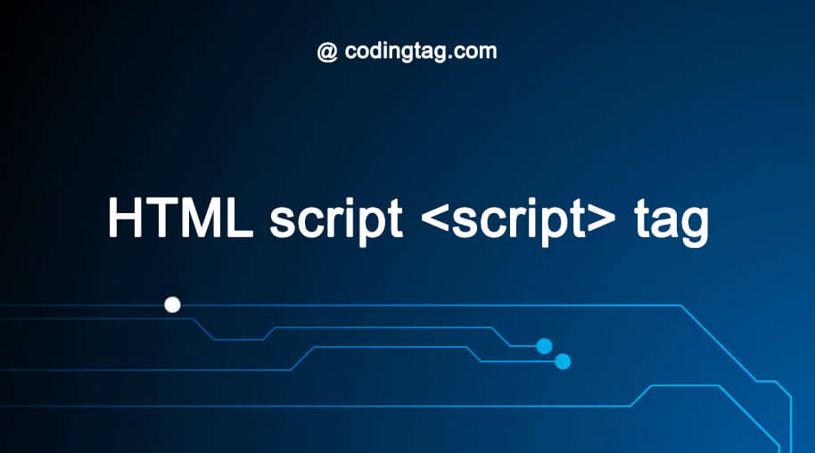 HTML script tag