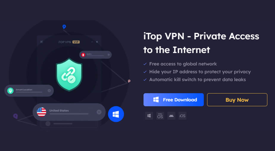 The Best Free VPN for All Devices is iTop VPN