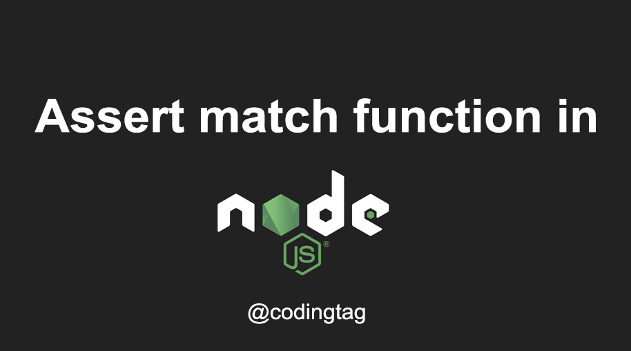 assert.match() Function in Node.js