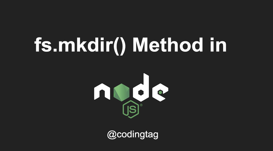 fs.mkdir() Method in Node.js