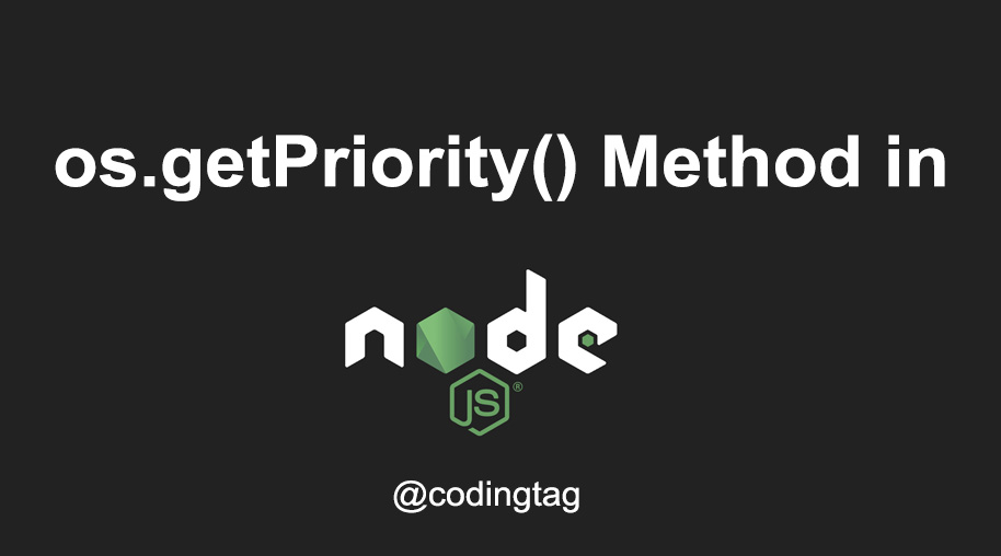 os.getPriority() Method in Node.js