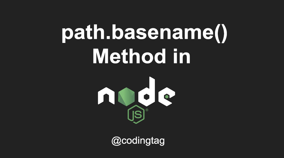 path.basename() Method in Node.js