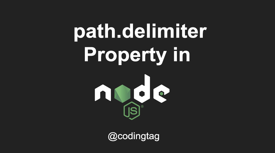 path.delimiter Property in Node.js