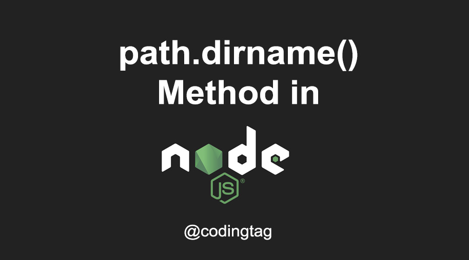 path.dirname() Method in Node.js