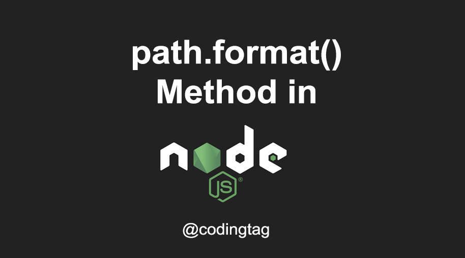 path.format() Method in Node.js