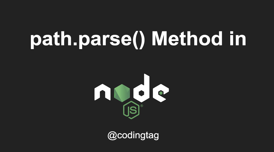 path.parse() Method in Node.js