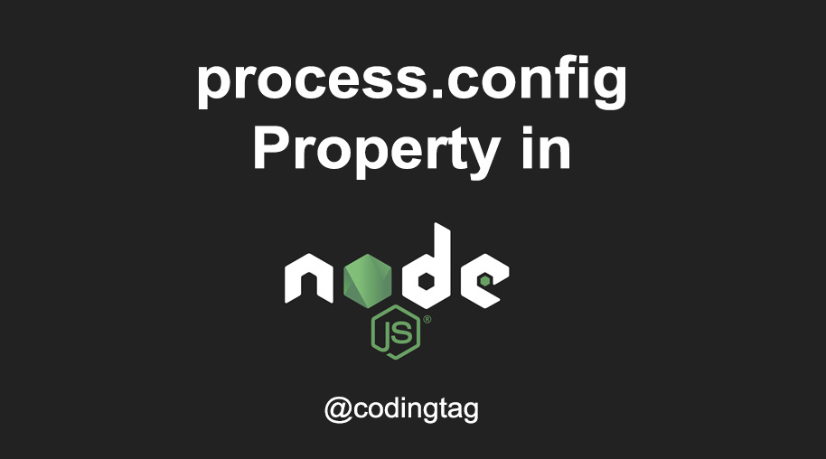 process.config Property in Node.js